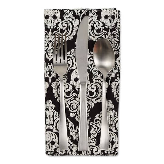 DII® Graveyard Damask Embellished Dinner Napkins, 6ct.